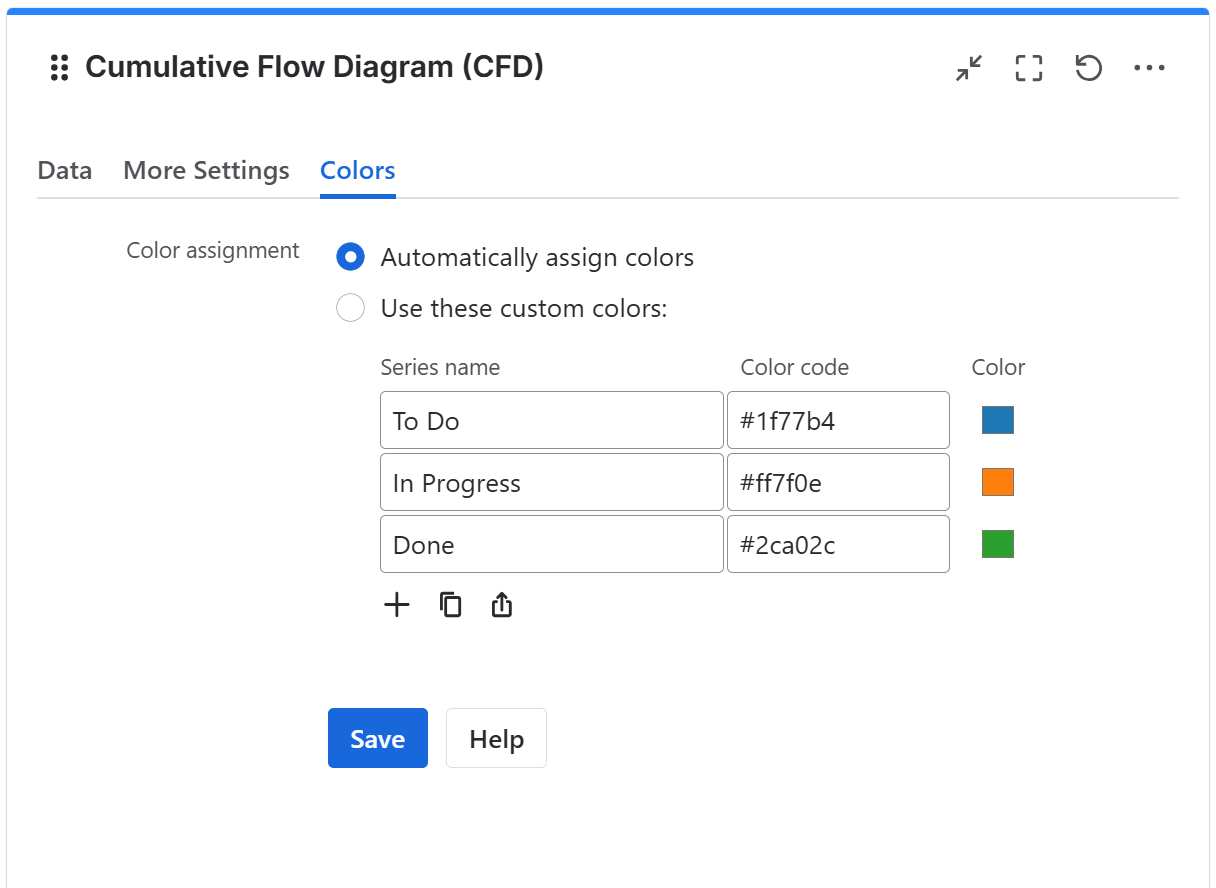 CFD gadget configuration in Jira - colors tab.png