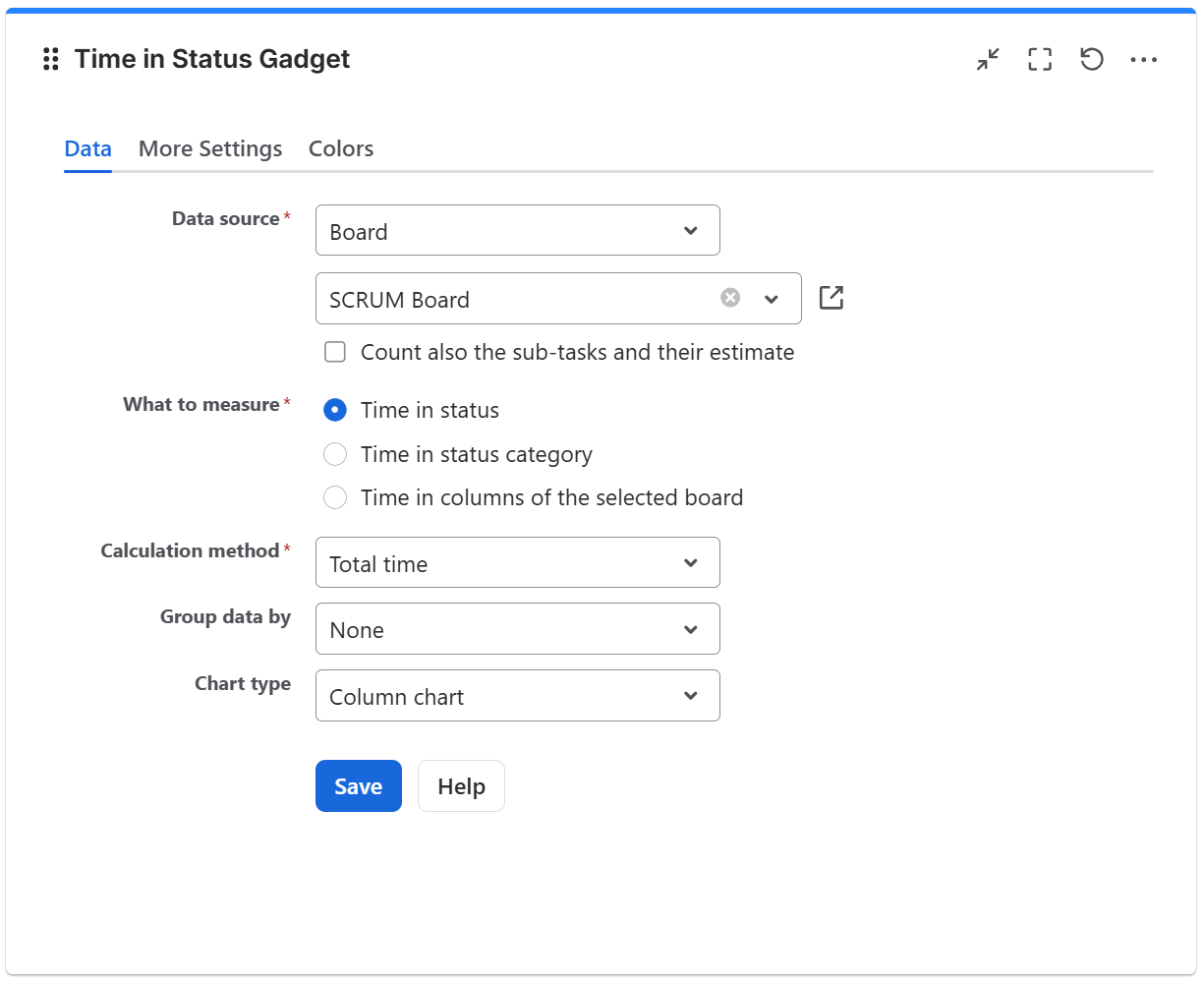 Time in status gadget configuration in Jira - data tab.png