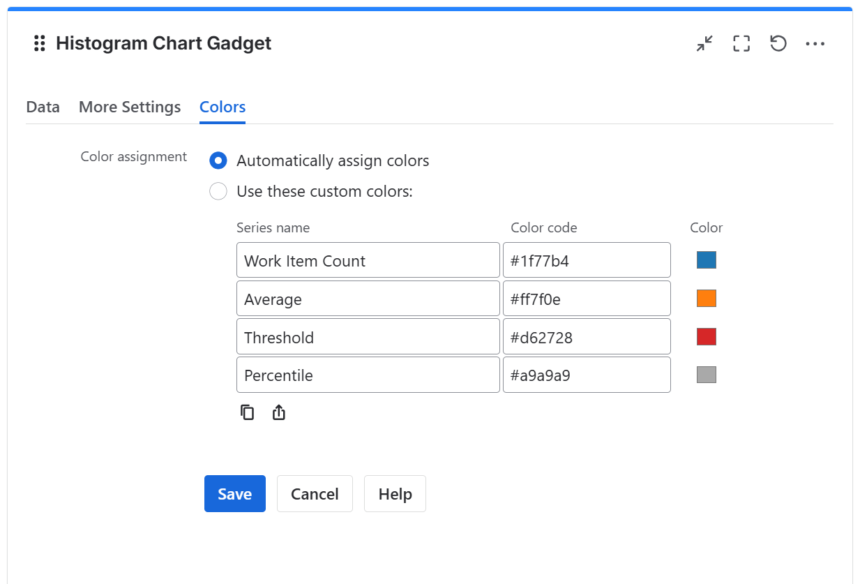 Histogram chart gadget configuration in Jira - colors tab.png
