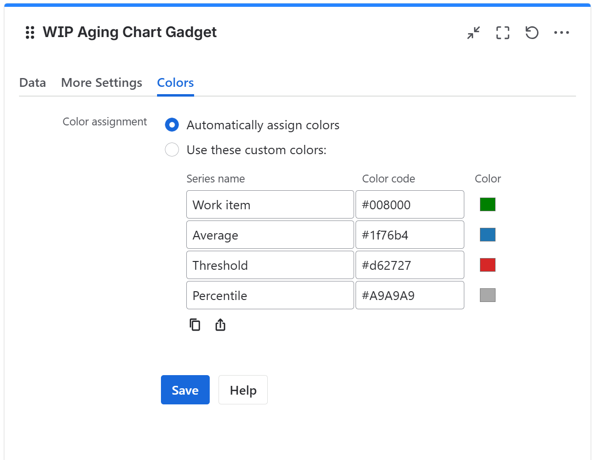 WIP aging chart gadget configuration in Jira - colors tab.png