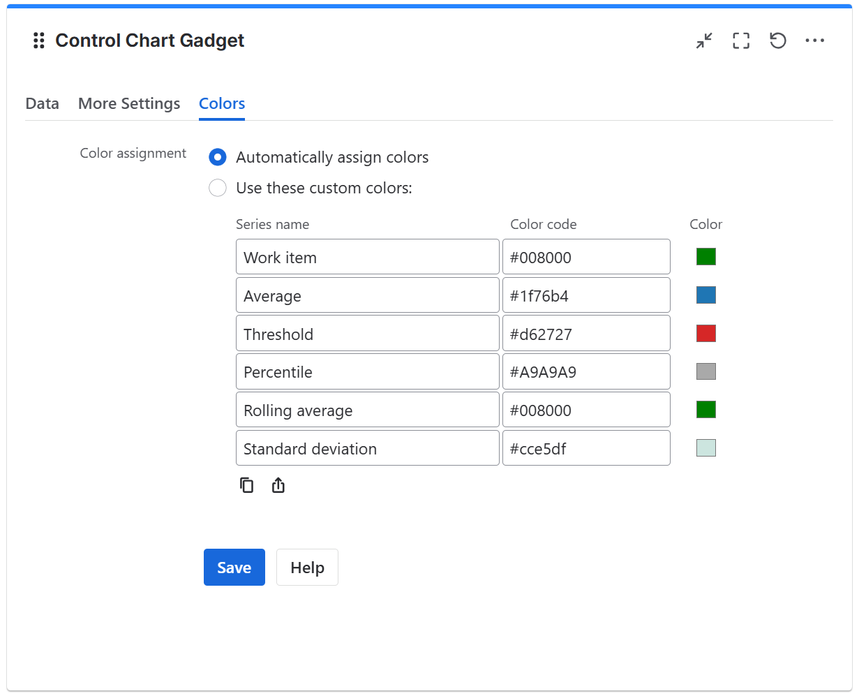 Control chart gadget configuration in Jira - colors tab.png