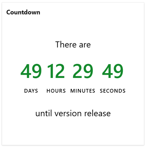 Countdown widget in Azure DevOps dashboard.png